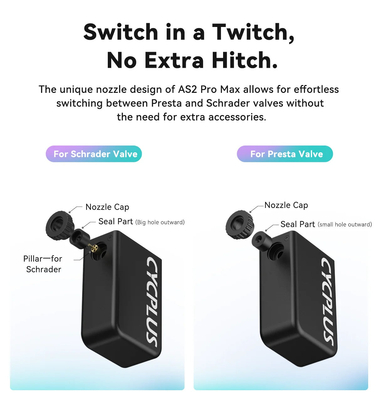 Cycplus AS2 Pro Max Tiny E-Pump