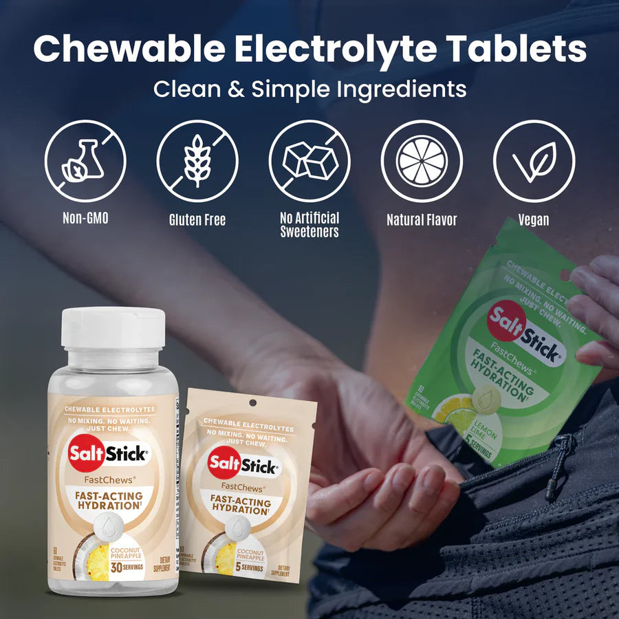 SaltStick FastChews 10 Tablets Packet Salt Sticks - Coconut Pineapple