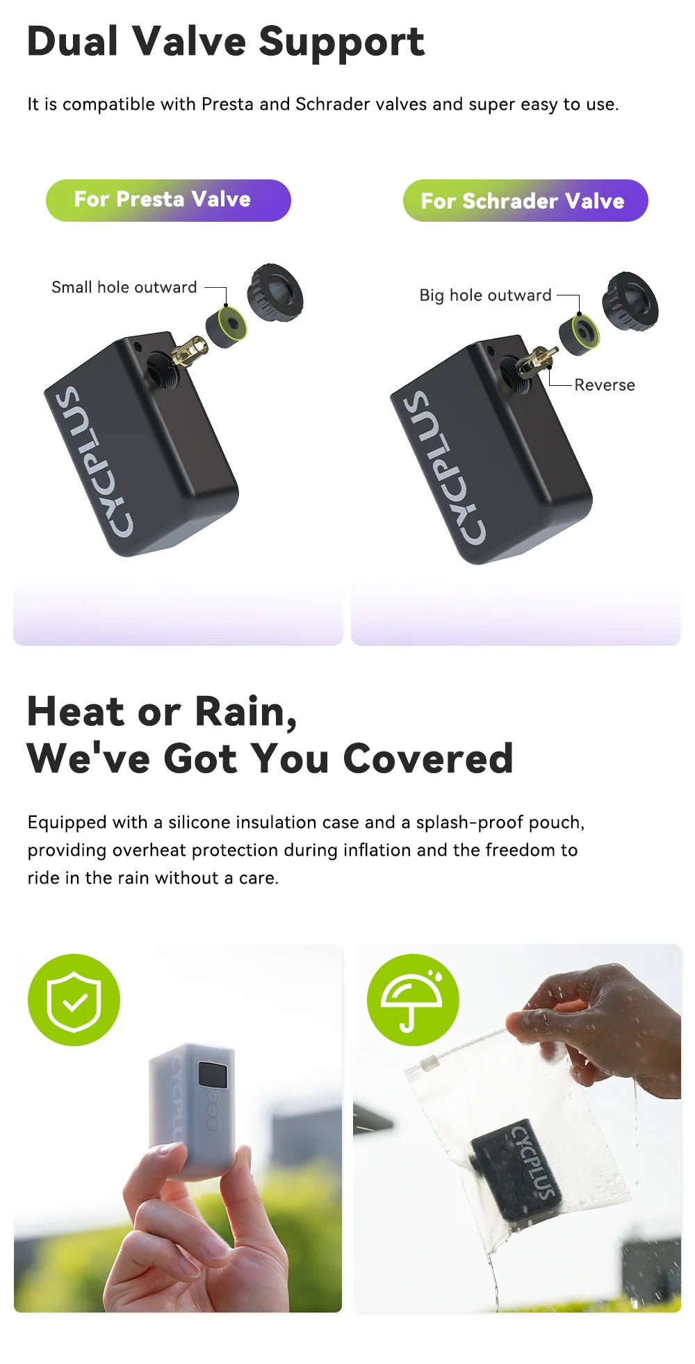 Cycplus AS2 ULTRA Tiny E-pump