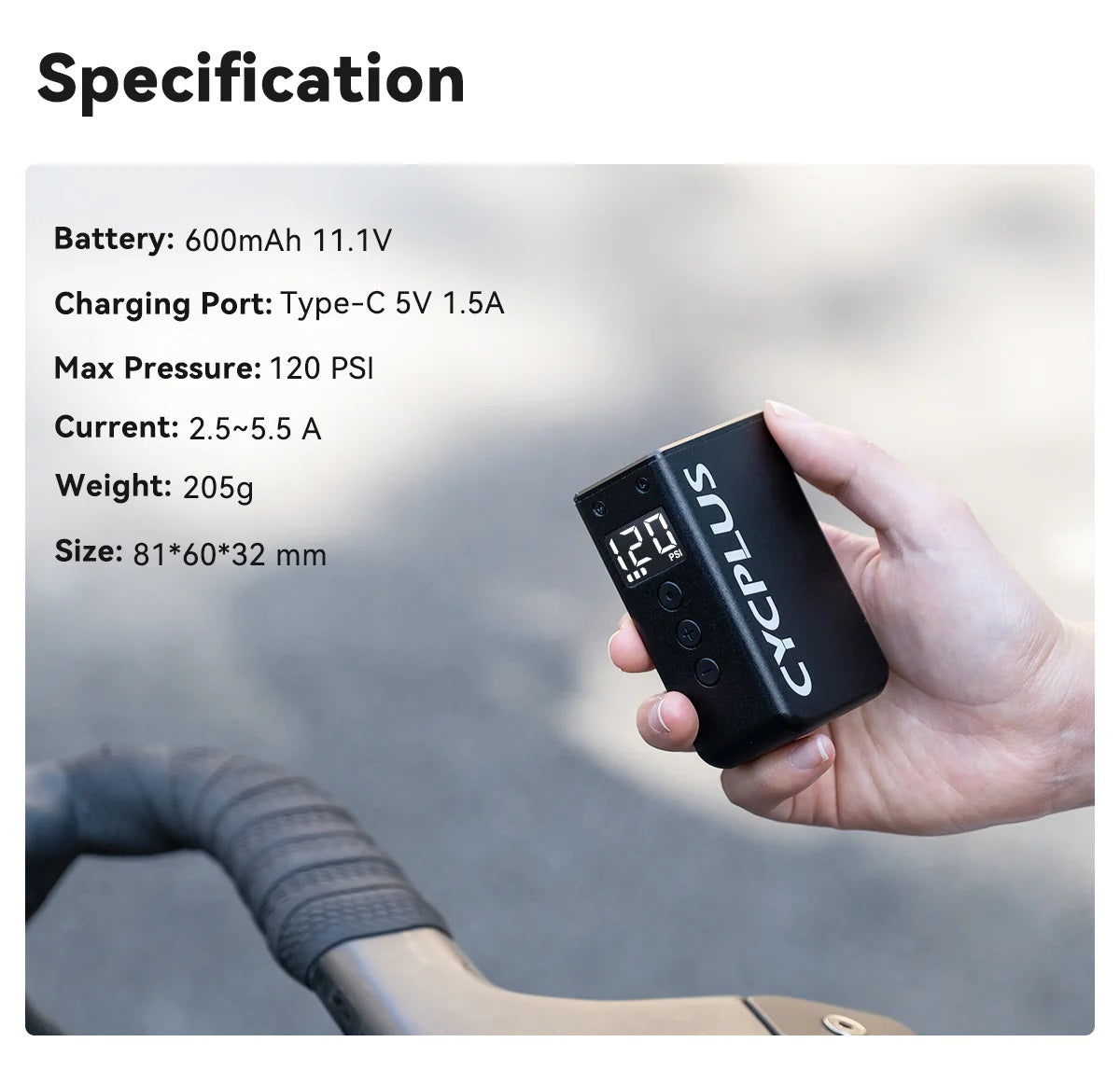 Cycplus AS2 Pro Max Tiny E-Pump