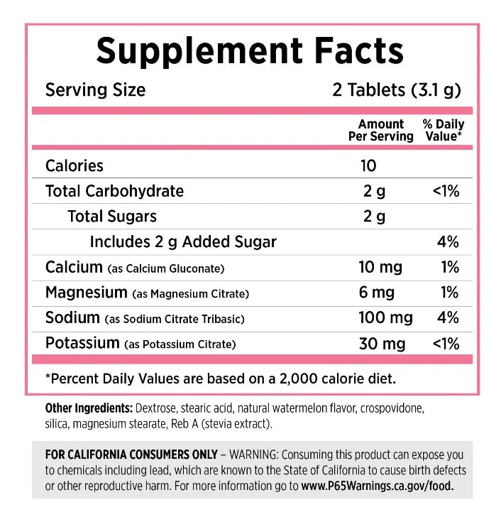 SaltStick FastChews 10 Tablets Packet Salt Sticks - Watermelon