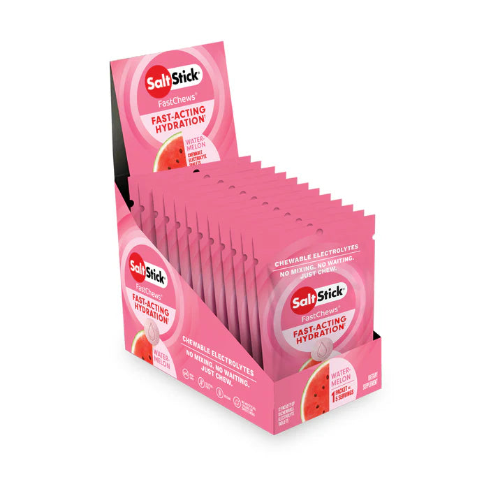 SaltStick FastChews 10 Tablets Packet Salt Sticks - Watermelon