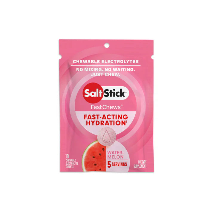 SaltStick FastChews 10 Tablets Packet Salt Sticks - Watermelon