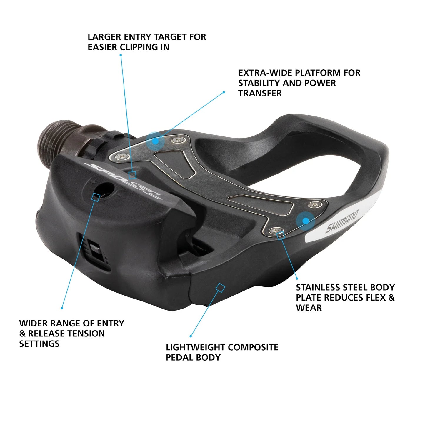 Shimano R550 SPD-SL Pedals PD-R550