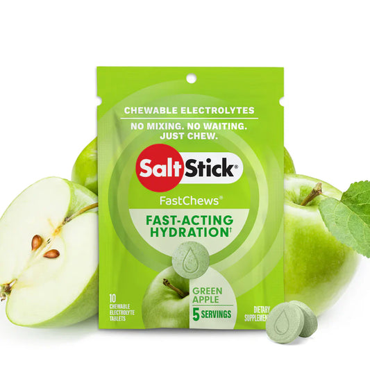 SaltStick FastChews 10 Tablets Packet Salt Sticks - Green Apple