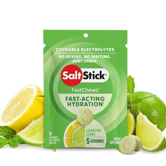 SaltStick FastChews 10 Tablets Packet Salt Sticks - Lemon Lime
