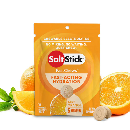 SaltStick FastChews 10 Tablets Packet Salt Sticks - Tart Orange