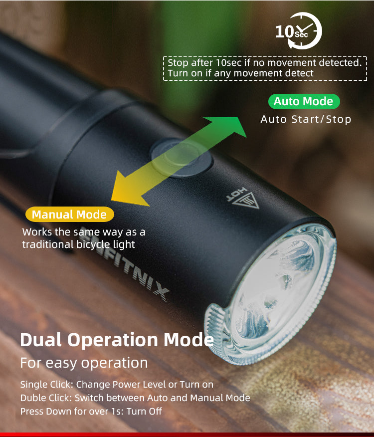 Enfitnix Navi800Y Smart Bicycle Front Light