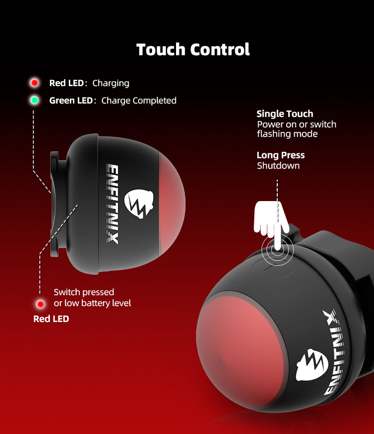 Enfitnix The Nut Smart Bicycle Tail Light