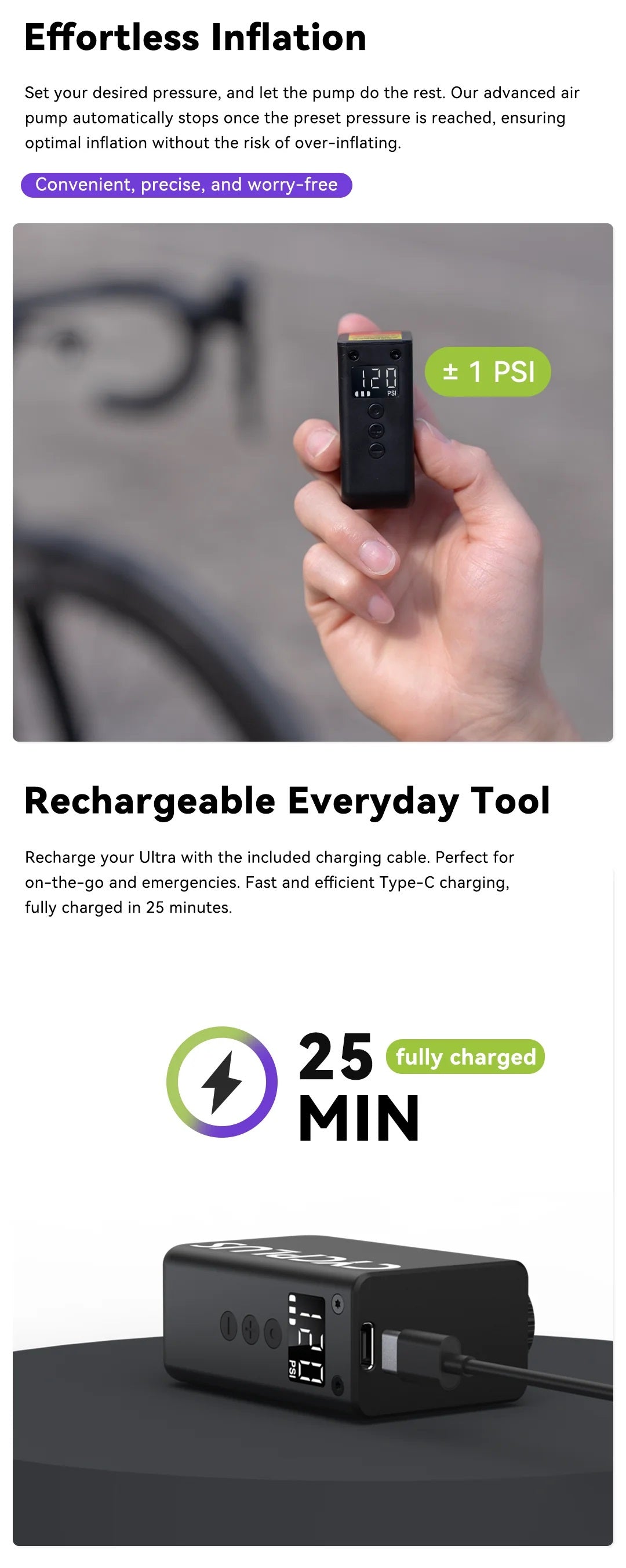 Cycplus AS2 ULTRA Tiny E-pump