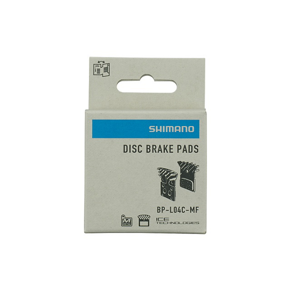 SHIMANO DISC BRAKE PAD BP-L04C-MF METAL WITH FIN 1 pair
