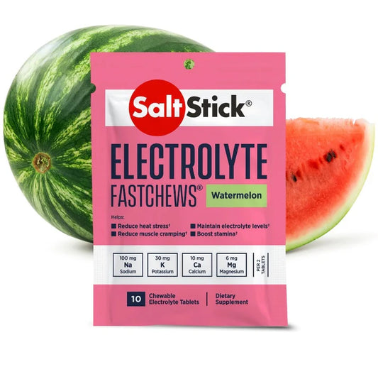 SaltStick FastChews 10 Tablets Packet Salt Sticks - Watermelon