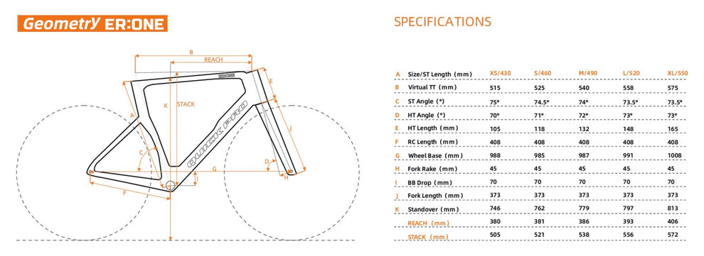 Quickpro ER:ONE Carbon Road Bike Frameset | UCI Approved