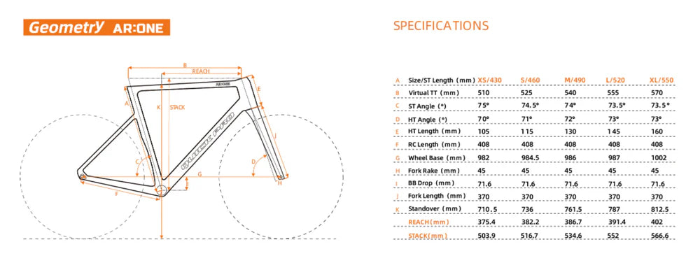 Quickpro Rad Quickpro AR:ONE Carbon Road Bike Frameset | UCI Approved – 1 2 CYCLE